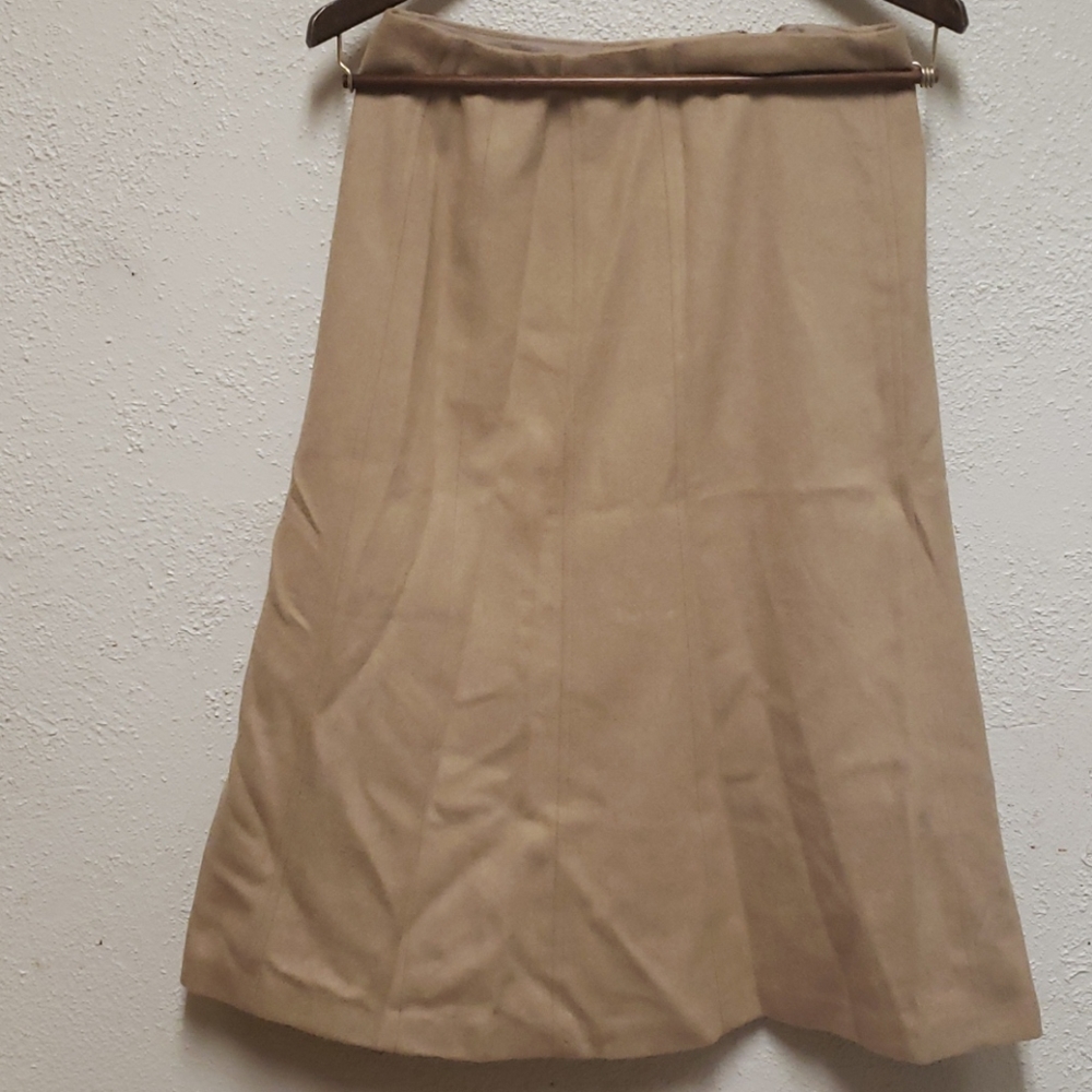 Talbots Petites Vintage Camel Hair Skirt